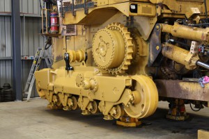 Cat D10T change-out - Track frames fitted   